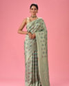Sea Green Elegance Banarasi Saree
